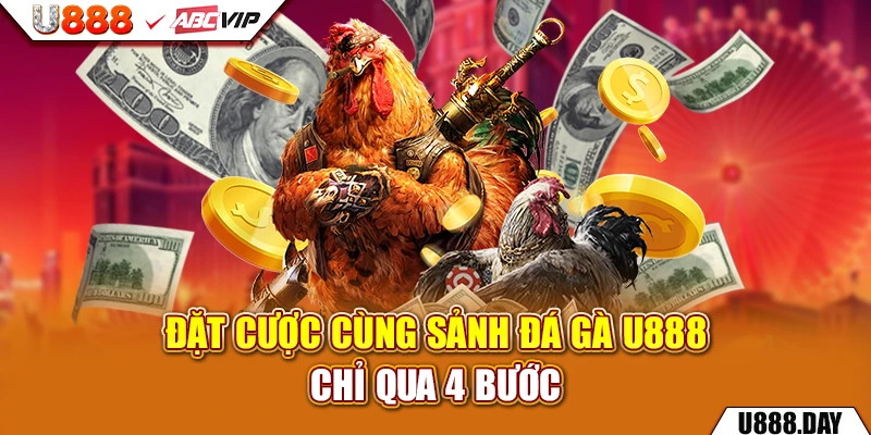 Đặt cược cùng sảnh Đá Gà U888 chỉ qua 4 bước 
